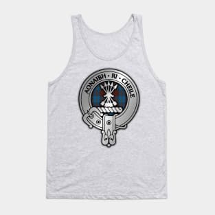 Clan Cameron Crest & Hunting Tartan Tank Top